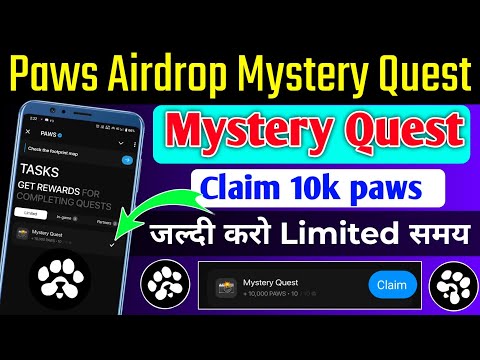 how to complete mystery quest task।paws mystery quest task । Paws mystery quest complete kaise kare