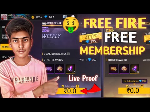 how to get free membership in free fire | free membership in free fire max