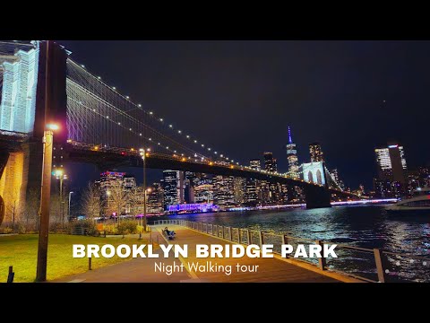 Brooklyn Bridge Park at Night: A Magical Walking Tour #manhattan #BrooklynBridge #newyorkcity