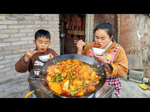 香辣干锅，梅子教你贵州做法，香辣过瘾，越吃越入味【梅子美食】