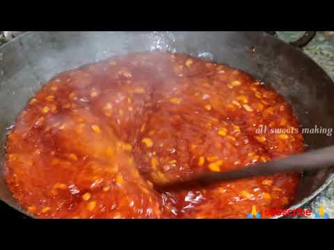 Karachi halwa| how to make Red halwa| indian sweets| All sweets making| sweet shop style|