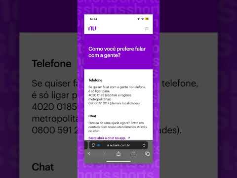 QUAL NÚMERO DE TELEFONE DO NUBANK? #Nubank