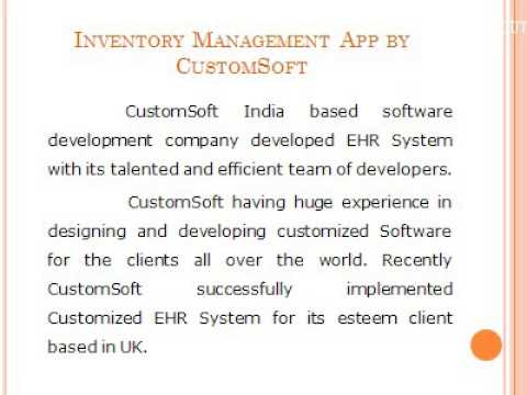 Inventory Management App by CustomSoft