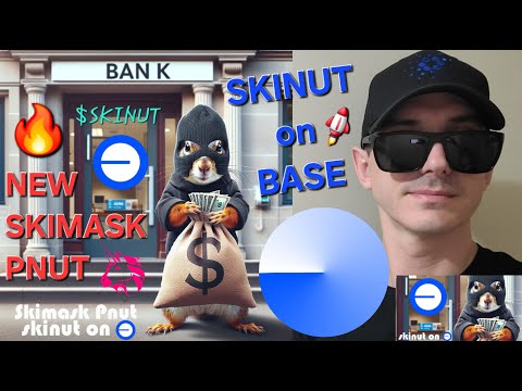 $SKINUT - SKIMASK PNUT TOKEN CRYPTO COIN HOW TO BUY PEANUT SQUIRREL BASE MEMECOIN UNISWAP SKI MASK