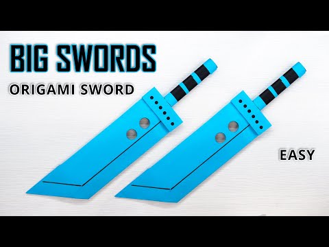 Origami Paper Sword - Craft Your Own Shadow Fight Big Swords!