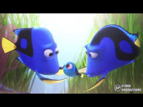 Buscando a Dory - Bebé Dory con sus padres [1080p] Castellano