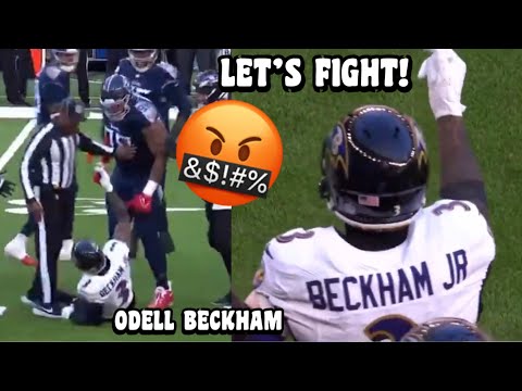 Odell Beckham Jr HEATED MOMENT & GETS THROWN 🤬 Ravens vs Titans 2023 highlights