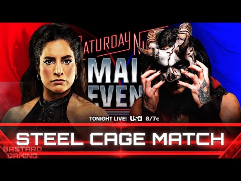 WWE 2K24 | Raquel Rodriguez VS Rhea Ripley - Steel Cage Match | Saturday Night Main Event