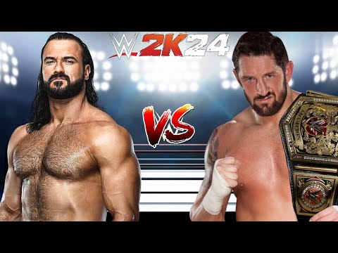 WWE 2K24 DREW MCINTYRE VS. WADE BARRETT NO HOLDS BARRED FOR THE WWE UNITED KINGDOM CHAMPIONSHIP!