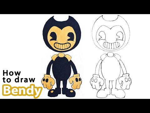 How to draw Bendy and the Ink Machine  | Coloring included