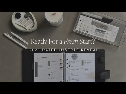 2025 Dated Inserts Planner Flip | Cloth & Paper