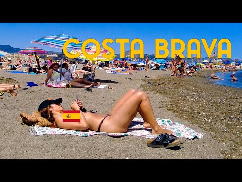 Costa Brava Spain - Beautiful Beach - Beach Walk