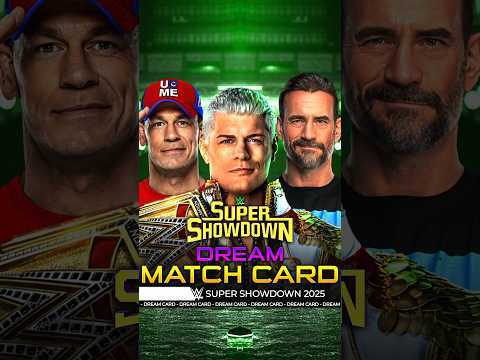 Super ShowDown 2025 - Dream Match Card #SuperShowDown #Bevelock #WWE #Shorts