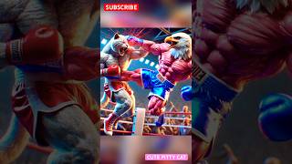 Pink Eagle 🆚 Cute Cat | AI Boxing 🥊, #cutecats #aicat #fyp #catlover #catboxing #shorts