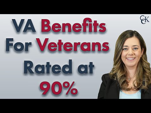 What are the VA Benefits Available for Veterans Rated 90% Disabled?