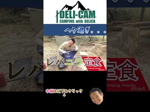 【デリカD5　DELI-CAM】DELICA #automobile #デリカ #side_b #camping #DELICAM #焚火 #定食 #camp