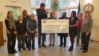 Sheriff office along with Central Mass Agency on Aging presenting a Grant to Lunenburg Senior Center