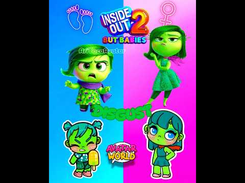 DISGUST, ENVY, ANGER and JOY : BABY SWAP / Inside Out 2 / Avatar world 🤪😍. #insideout2