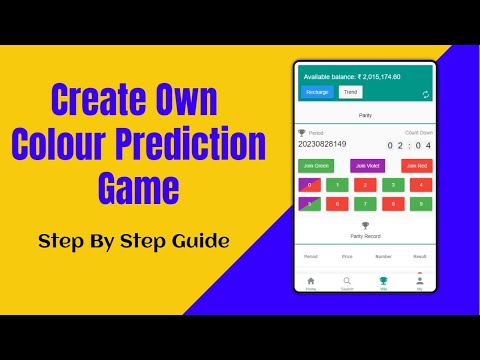 Create Your Own Color Prediction Game I Trova Color Game Parity | Full Setup Step By Step