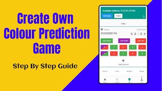 Create Your Own Color Prediction Game I Trova Color Game Parity | Full Setup Step By Step