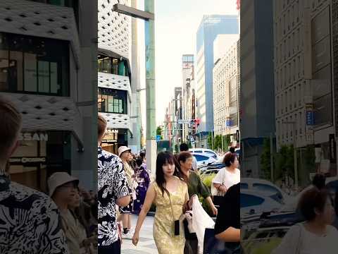 銀座 || Japan Street Walk || #japan #travel #walkthrough #ginza #shorts