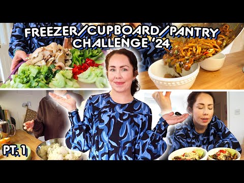 No More FOOD SHOPPING | Fridge Freezer Cupboard Clear Out Budget Family Meals 2024 PANTRY CHALLENGE