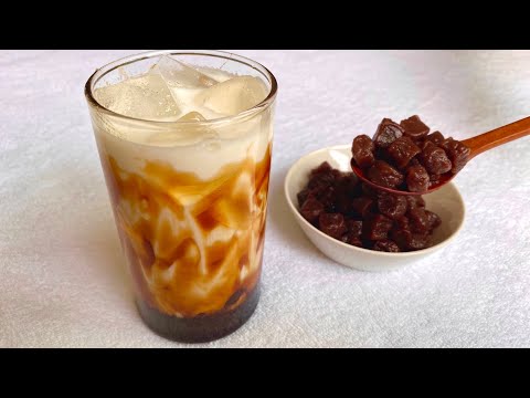 How to make a sweet and chewy drink with 4 ingredients | Brown sugar bubble tea recipe