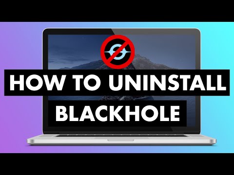 How to uninstall blackhole mac