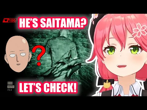 Miko Checks if The Monster Can One Punch Her Like Saitama【Hololive English Sub】