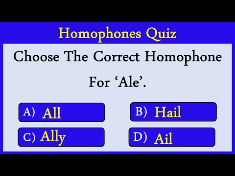 Homophones Quiz 13: Can You Score 10/10?