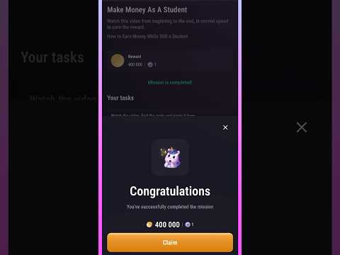 Make money as a student code #tapswap #tapswapcode #tapswapcodetoday #dailycode #freeairdrop #shorts