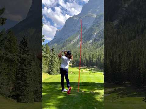 Playing Hole 4 at Banff Springs Golf Course!