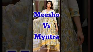 Meesho vs Myntra #ytshorts#haul#viral#trending#amazon#fashion#meesho#myntra#shopping#kurti's#styling