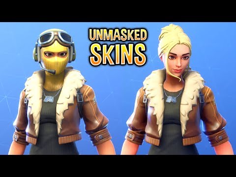 I removed the Masks on My Fortnite Skins and they looked like this..!