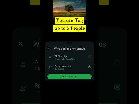 Tag Someone on Your WhatsApp Status #howto #whatsapp #whatsappstatus #status