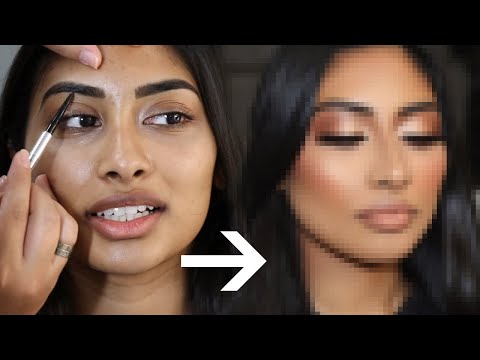 BEAUTIFUL 1HR MAKEUP TRANSFORMATION on a client for a photoshoot! Ft. Naked Heat Palette