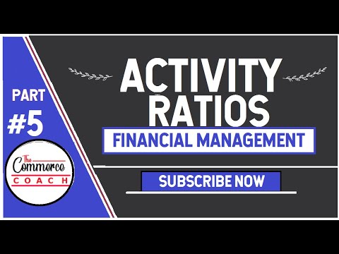 05 Activity or Turnover ratio financial Management -CMA inter  CA inter  Cs exe - The commerce coach