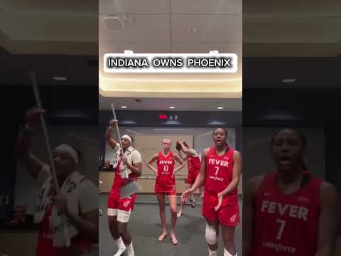 😂INDIANA OWNS PHOENIX Locker Room Celly! #indianafever #wnba #funny #shortsfeed #shorts #trending