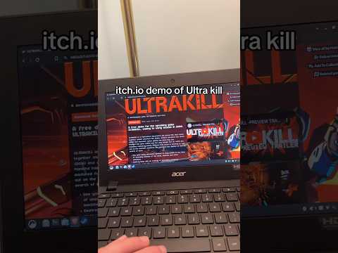 Ultrakill runs perfectly on the 7 year old Chromebook #tech #pc #gaming #techtok