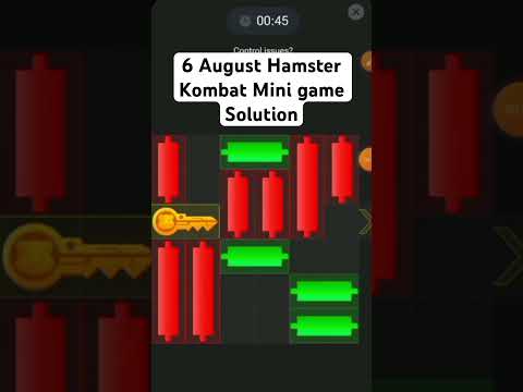 6 August Hamster Kombat Mini game Solution #airdrops #hamster kombat