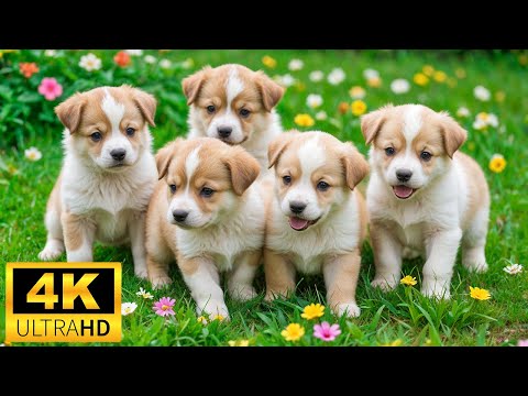 Baby Animals 4K (60 FPS) - Gentle Journeys Of Playful Baby Animals With Relaxing Music