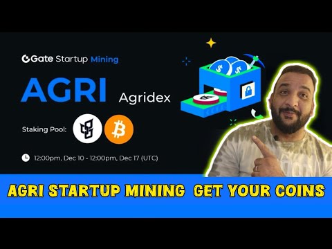 Gate.Io Startup Mining Project ||AGRI TOKEN CRYPTO COIN |  FULL DETAILS