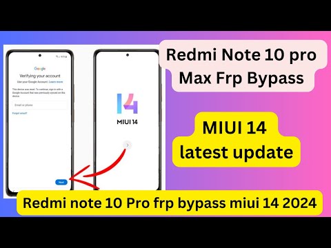 Redmi Note 10 pro max Frp Bypass MIUI 14 /mi Note 10 pro frp bypass MIUI 14 latest update