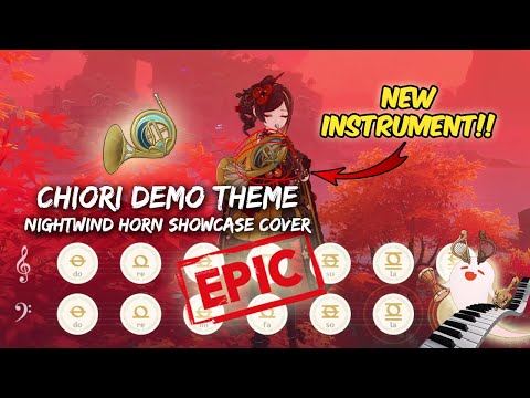 Genshin Nightwind Horn Showcase - Chiori: Thousand Threads of Brilliance (Chiori Theme EPIC Cover 🔥)