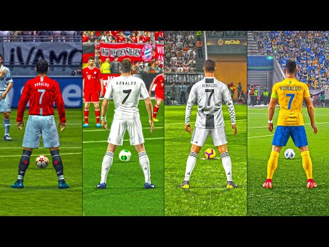 Free Kicks CRISTIANO RONALDO From PES 2004 to 2025