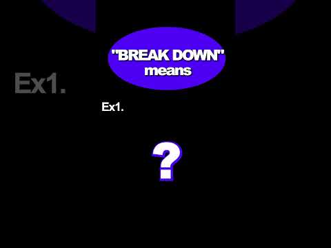 Break Down って？ #リスニング #英語 #英語力ゼロ