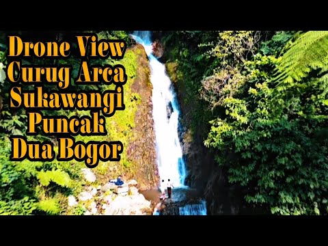 Drone View Curug Arca, Sukawangi Puncak Dua Bogor