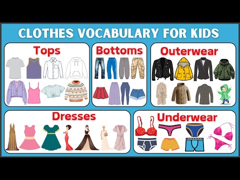 Learn English: Clothes Vocabulary for kids | Clothes Name | Vocabulary | Learn English Vocabulary