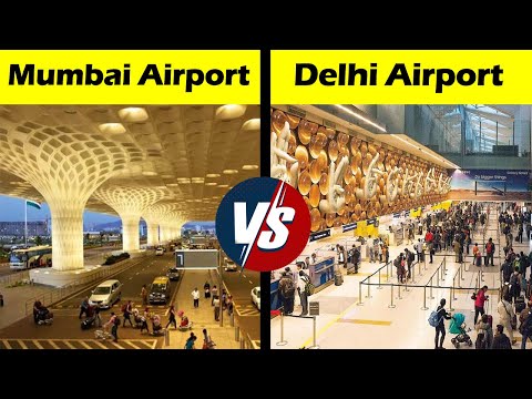 Mumbai Airport VS Delhi Airport Comparison #shorts