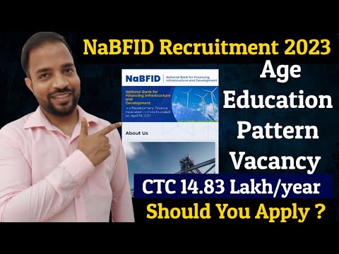 NaBFID New Recruitment 2023 | CTC 14.83 Lakh | Full Details ♥️